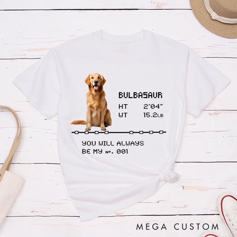 Personalized You are No.1 Classic T-Shirts for Dog Mom Dog Dad Gamers Anime Lovers Gaming Shirt Pet Lovers