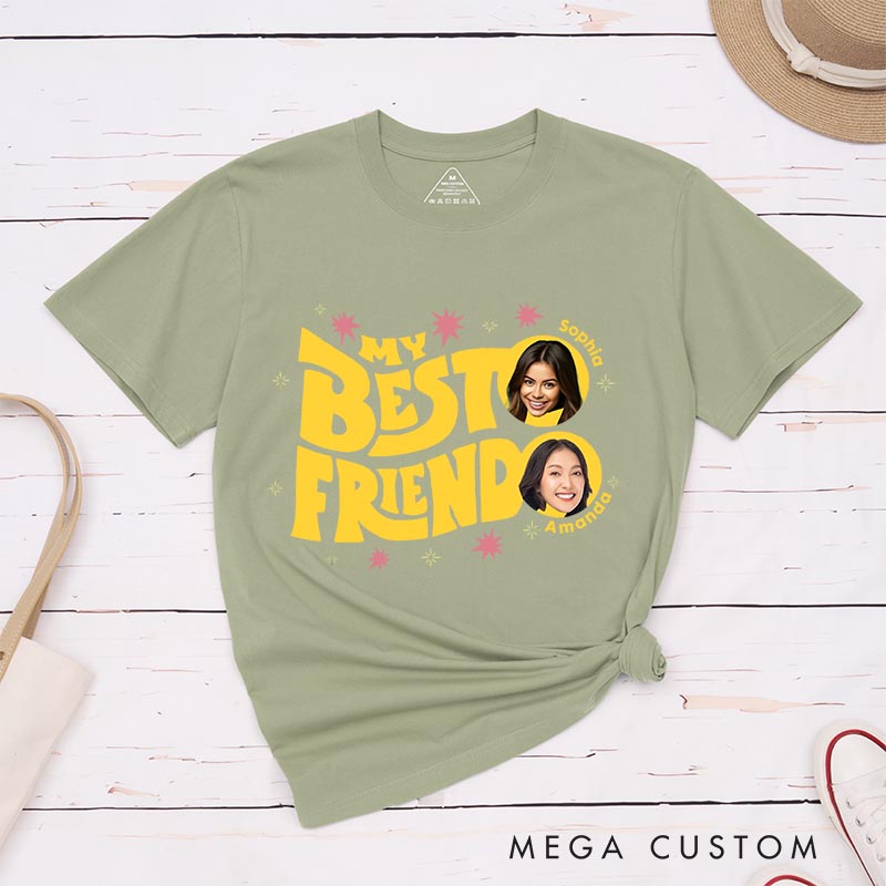 Personalized My Besto Friendo Classic T-Shirts Anime Tshirt for Anime Lovers Japanese Manga Fans for Friends and Family