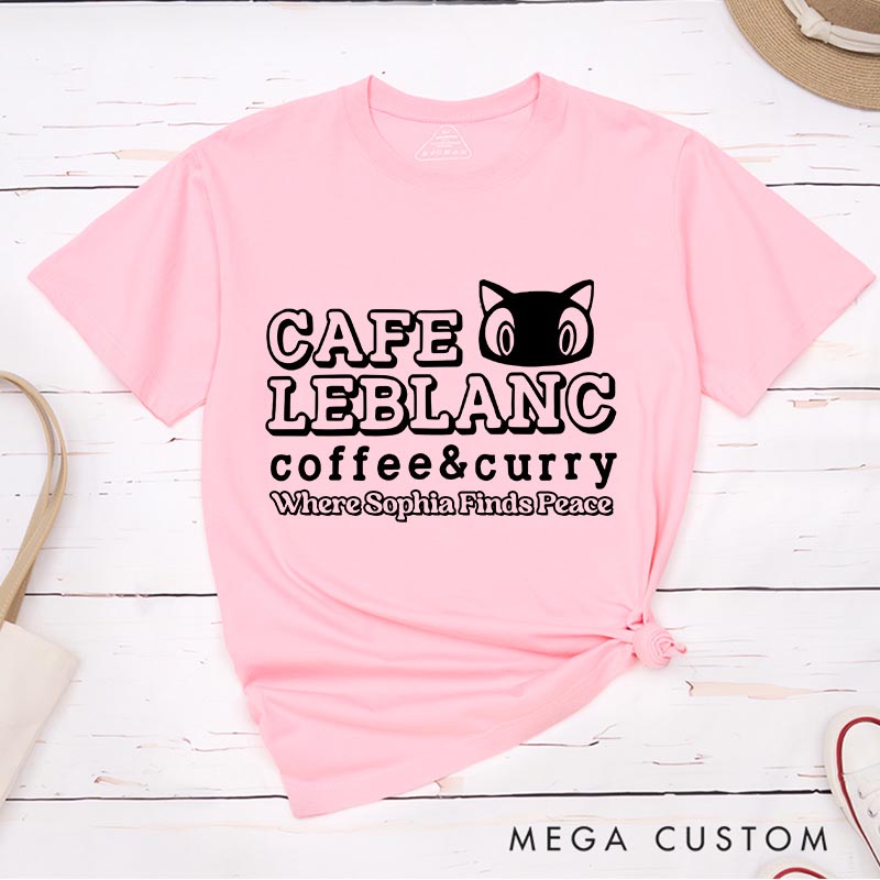 Personalized Curry Cafe Game Classic T-Shirts JRPG Phantom Theives Video Game Tshirt Fantasy Game Shirt