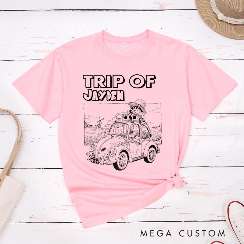 Personalized Anime Travel Classic T-Shirts Japanese Manga Tshirt Comic Shirt for Anime Lovers