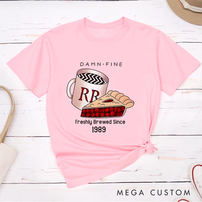 Personalized Damn Fine Coffee Movie Classic T-Shirts Horror TV Show Tshirt Horror TV Series Shirt