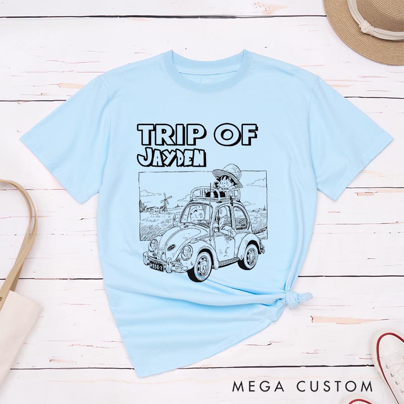 Personalized Anime Travel Classic T-Shirts Japanese Manga Tshirt Comic Shirt for Anime Lovers