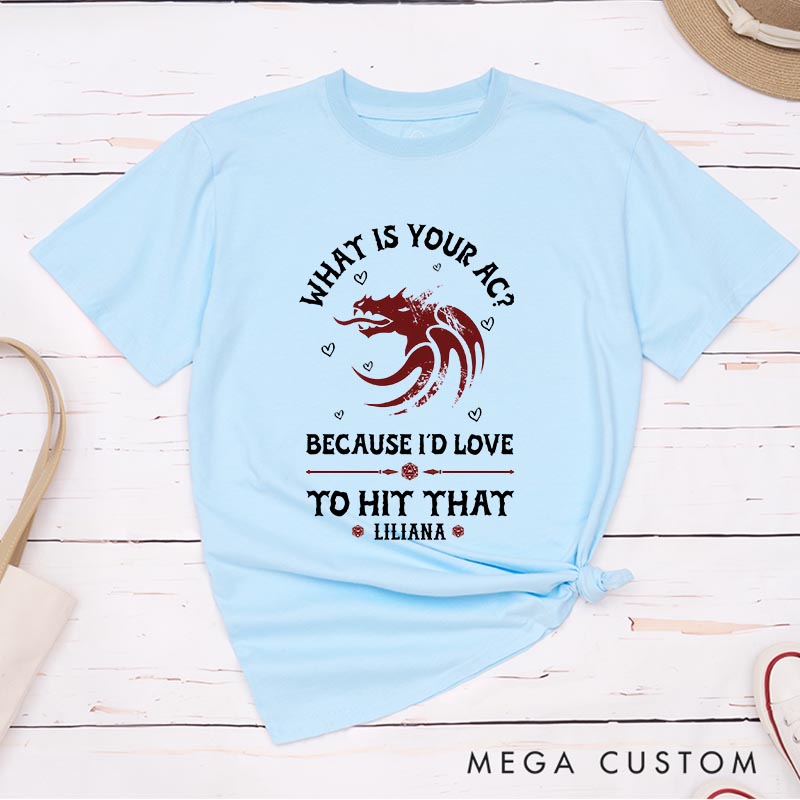 Personalized What is Your AC Couple Game Classic T-Shirts CRPG Video Game Tshirt Fantasy Game Shirt Valentine's Day