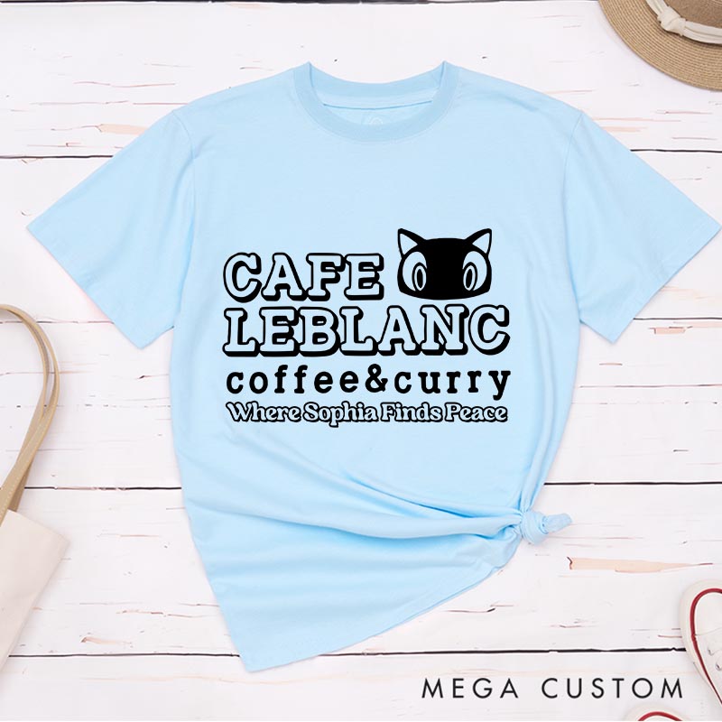 Personalized Curry Cafe Game Classic T-Shirts JRPG Phantom Theives Video Game Tshirt Fantasy Game Shirt