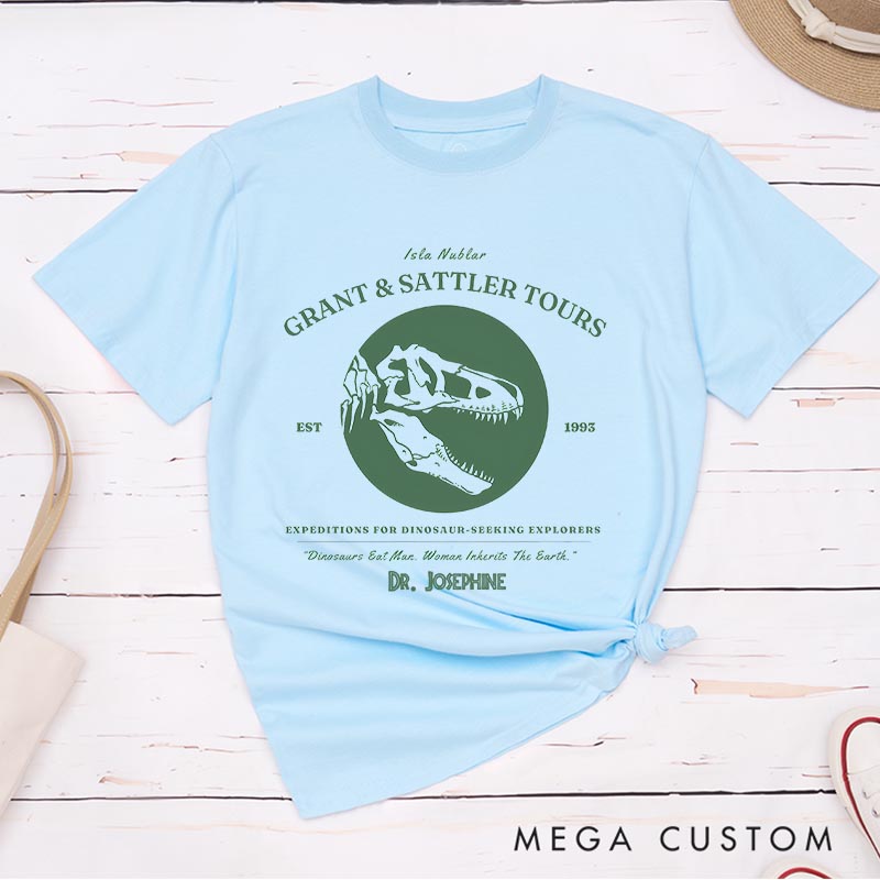 Personalized Explorers Movie Classic T-Shirts Dinosaur Tshirt for Movie Lovers 90s National Park