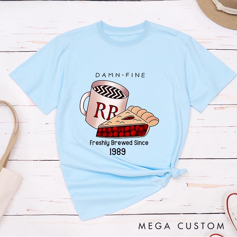 Personalized Damn Fine Coffee Movie Classic T-Shirts Horror TV Show Tshirt Horror TV Series Shirt