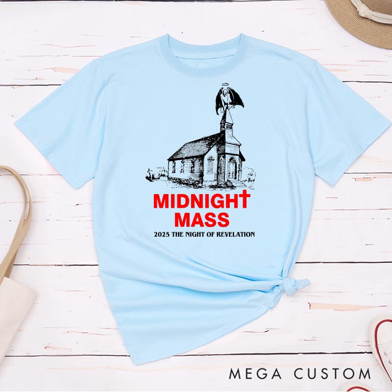 Personalized Midnight Mass Horror Movie Classic T-Shirts Scary Movie Tshirt Retro Movie Shirt