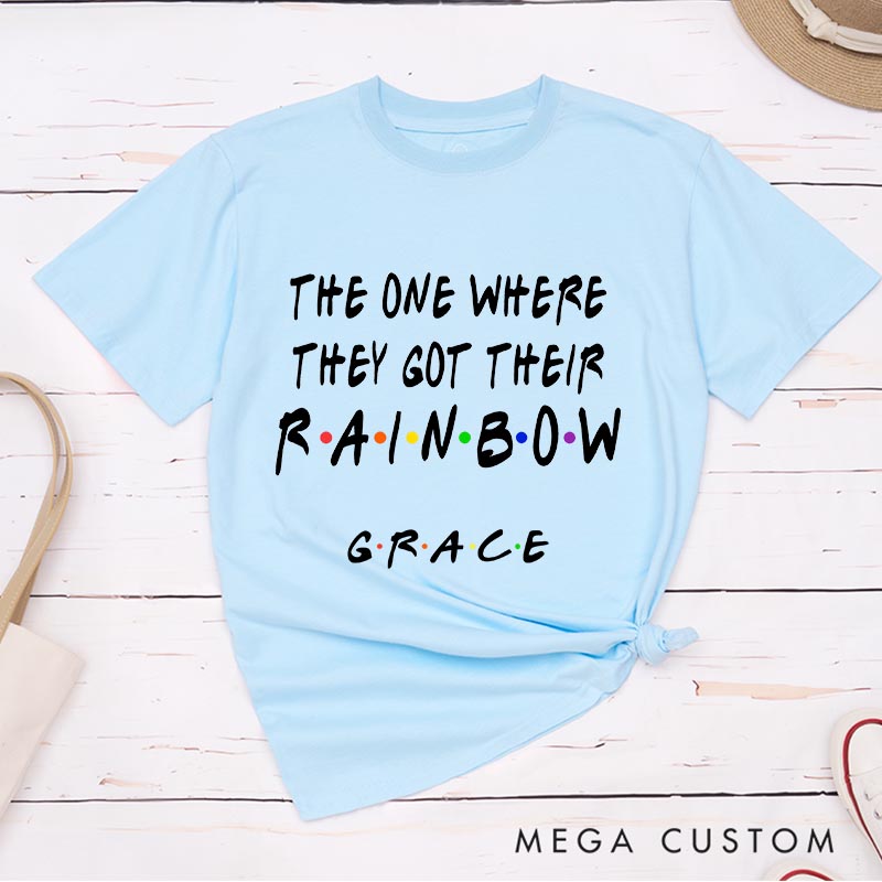 Personalized The One Where They Got Their Rainbow Classic T-Shirts TV Show Movie Tshirt TV Series Fan Shirt