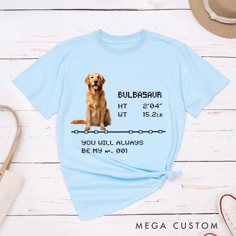 Personalized You are No.1 Classic T-Shirts for Dog Mom Dog Dad Gamers Anime Lovers Gaming Shirt Pet Lovers