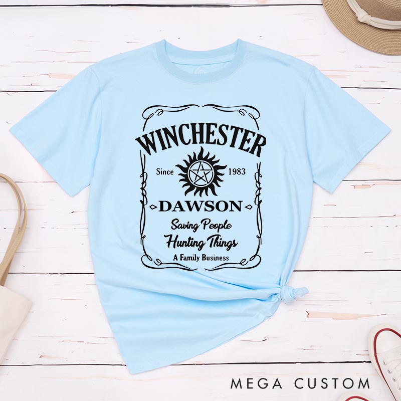 Personalized Winchester Family TV Show Classic T-Shirts Ghost Hunter TV Series Movie Tshirt