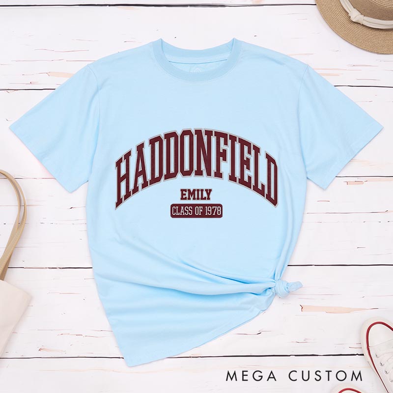 Personalized Haddonfeild Classic T-Shirts Horror Movie Tshirt 80s Halloween Movie Shirt