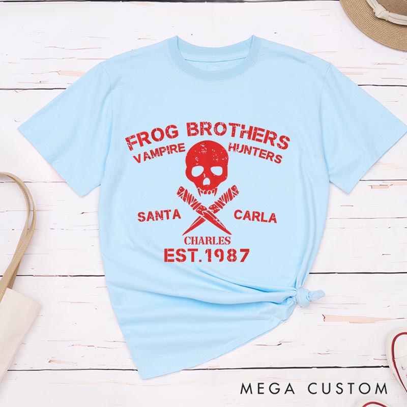 Personalized Vintage Frog Brothers Movie Classic T-Shirts Retro Halloween Film Fan Tshirt