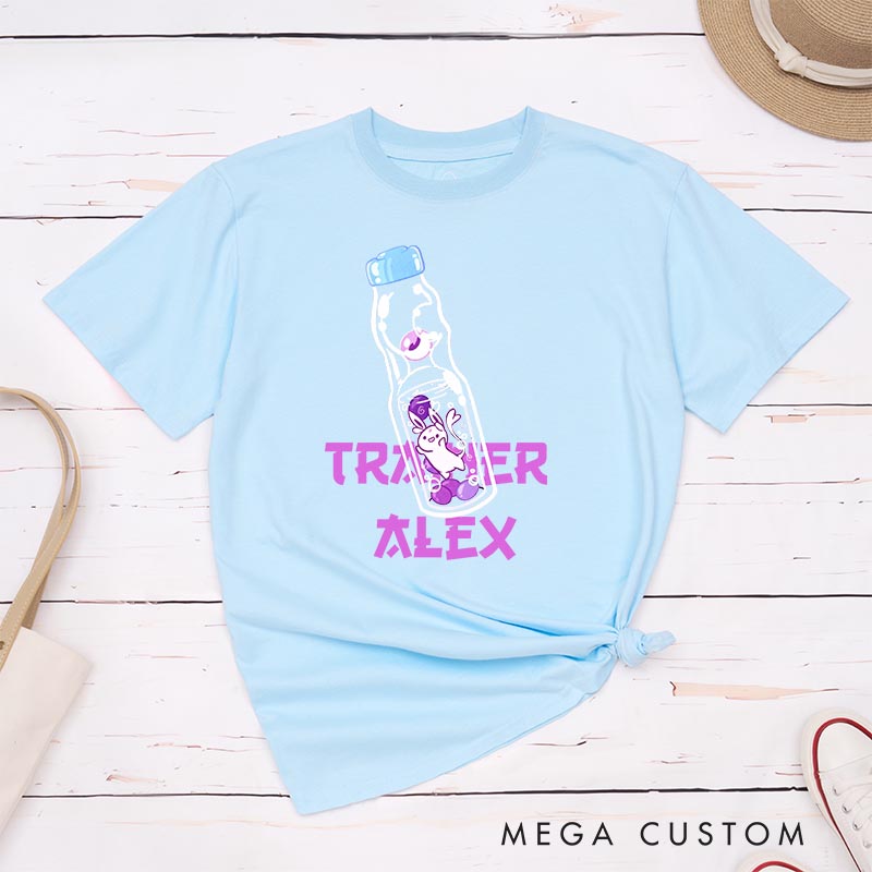 Personalized Anime Bourbon Soda T-shirt Japanese Kawaii Tshirt for Her Him Gamer Anime Lovers