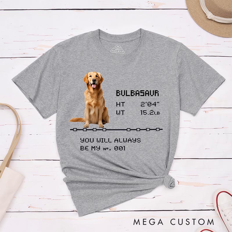 Personalized You are No.1 Classic T-Shirts for Dog Mom Dog Dad Gamers Anime Lovers Gaming Shirt Pet Lovers