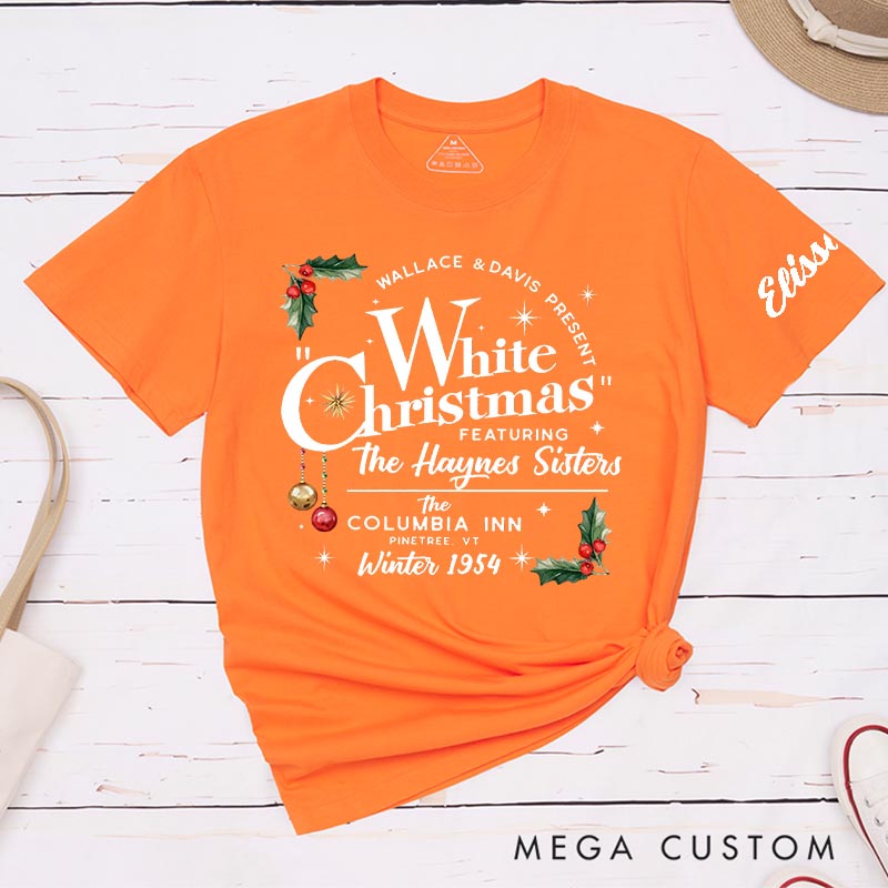 Personalized Snowy Christmas Classic T-Shirts Christmas Holiday Tshirt Movie Fan Shirt