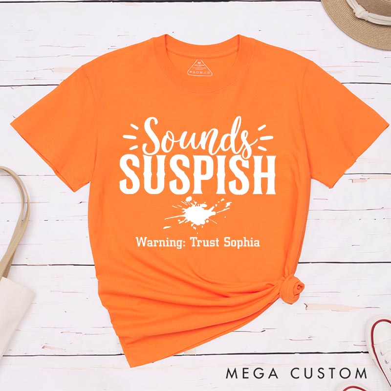 Personalized Sounds Suspish Horror Movie Classic T-Shirts Detective Movie Tshirt 80s Retro Movie Shirt for Her