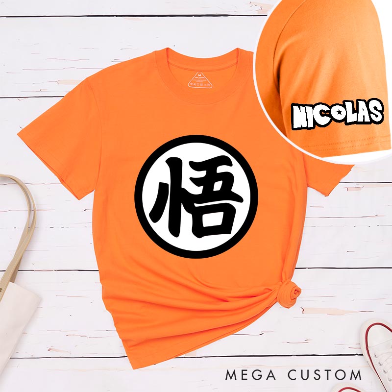 Personalized Retro Anime Sign Classic T-Shirts Japanese Manga Comic Tshirt for Anime Lovers