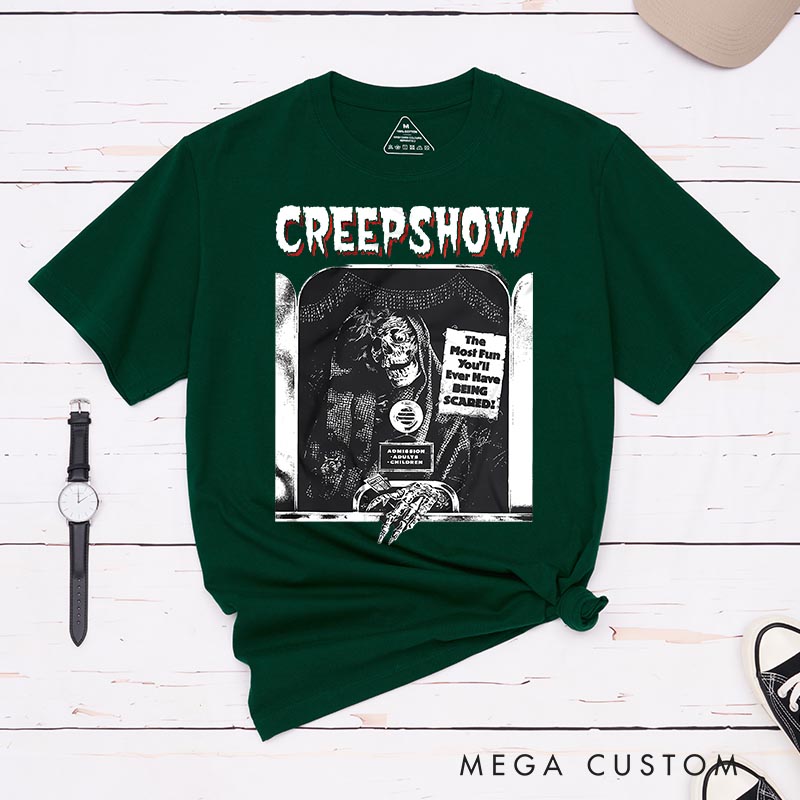 Personalized Creepy Show Classic T-Shirts Horror Movie Tshirt 80s Horror Movie Shirt