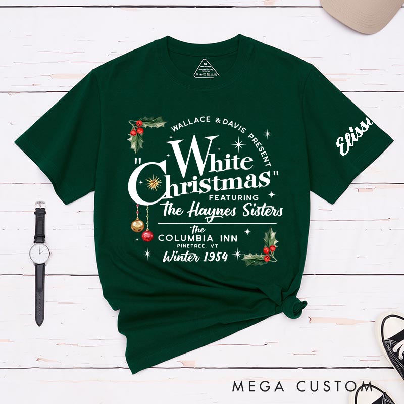 Personalized Snowy Christmas Classic T-Shirts Christmas Holiday Tshirt Movie Fan Shirt