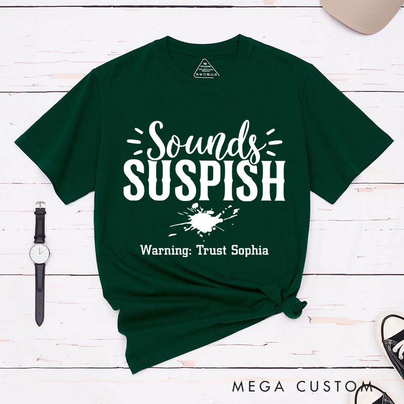 Personalized Sounds Suspish Horror Movie Classic T-Shirts Detective Movie Tshirt 80s Retro Movie Shirt for Her