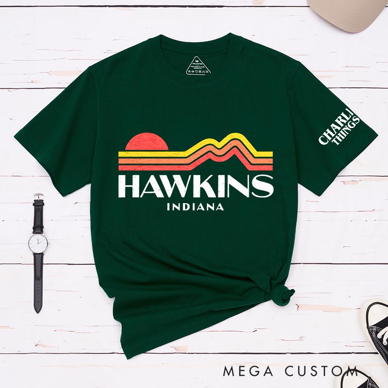 Personalized Hawkins Horror TV Series Movie Classic T-Shirts Scary TV Show Tshirt Halloween Shirt