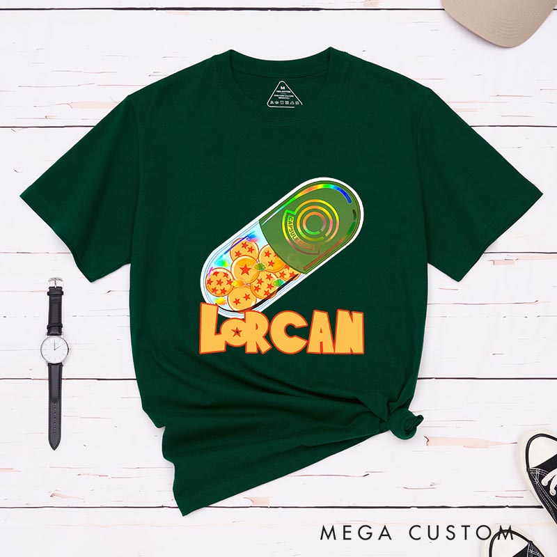 Personalized Dragon Capsule Anime Classic T-Shirts Japanese Manga Comic Tshirt for Anime Lovers