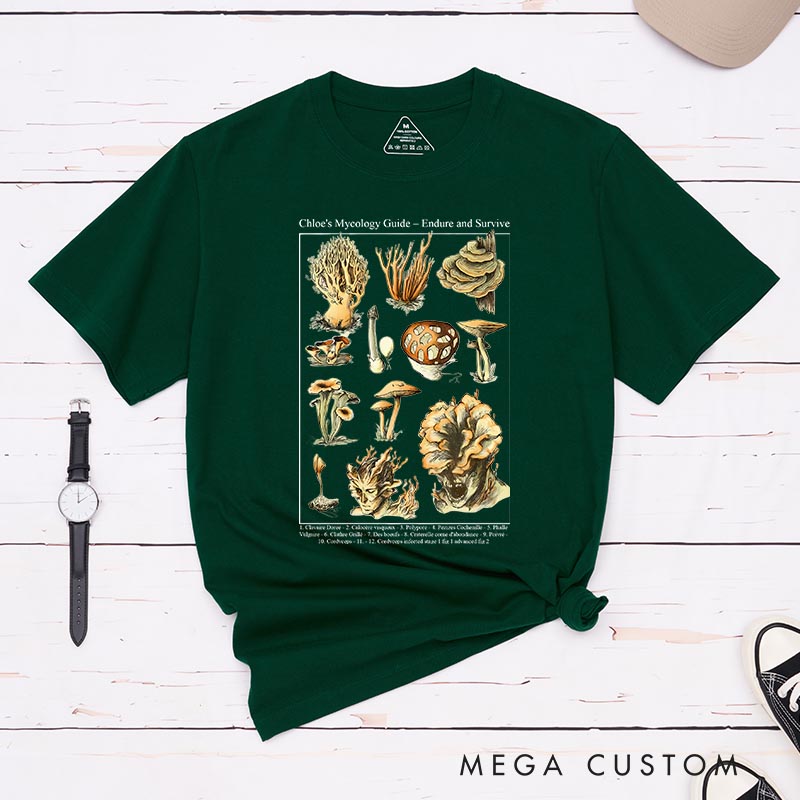 Personalized Cordyceps Poster Movie Classic T-Shirts Survival TV Show Tshirt for Movie Lovers Gamers