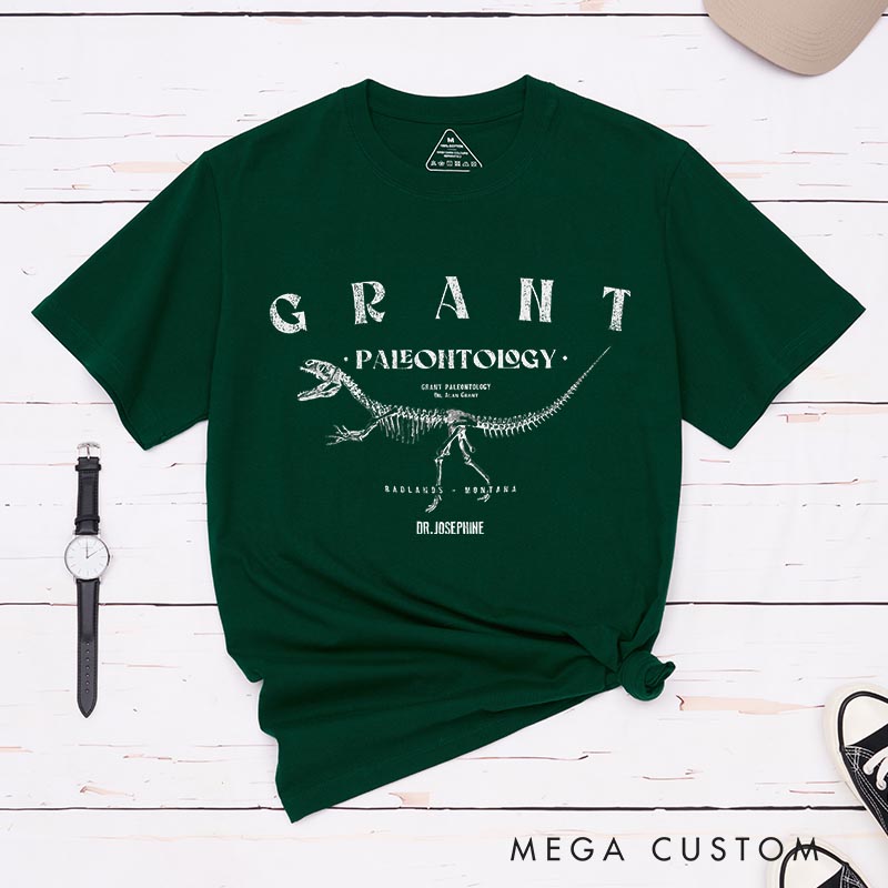 Personalized Grant Paleontology Movie Classic T-Shirts Dinosaur Tshirt for Movie Lovers 90s National Park