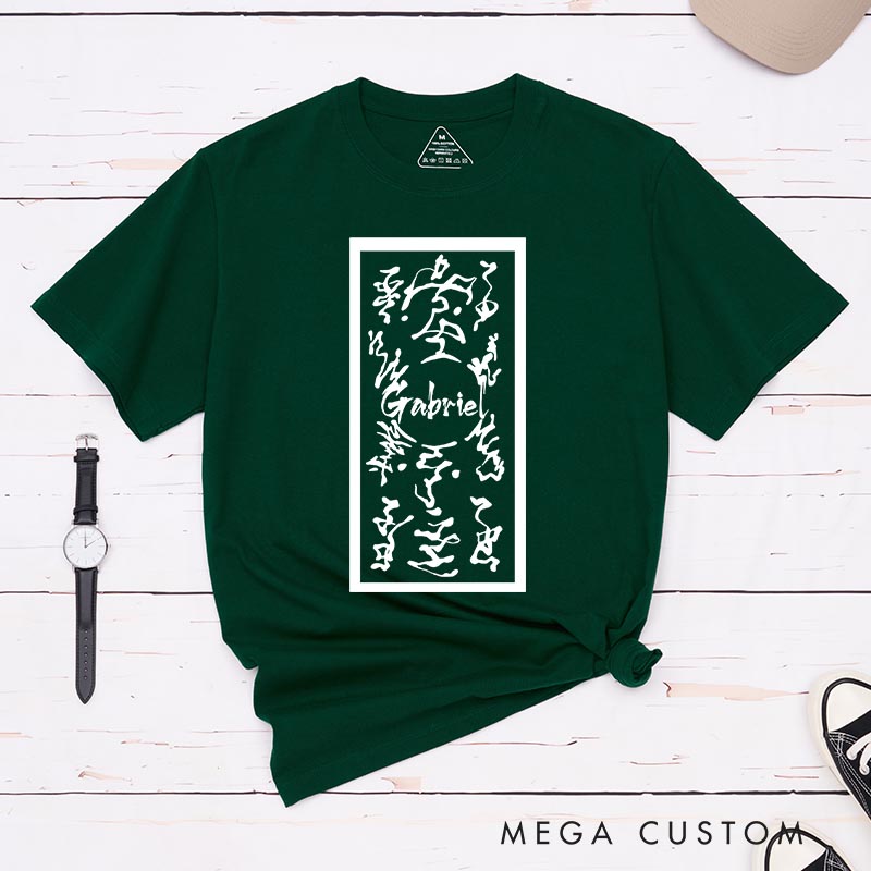 Personalized Anime Ninja Explosive Tag Classic T-Shirts Japanese Manga Tshirt Comic Shirt for Anime Lovers