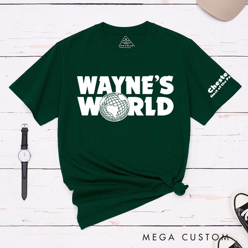 Personalized Wayne's World Movie Classic T-Shirts Funny TV Show Film Fan Tshirt