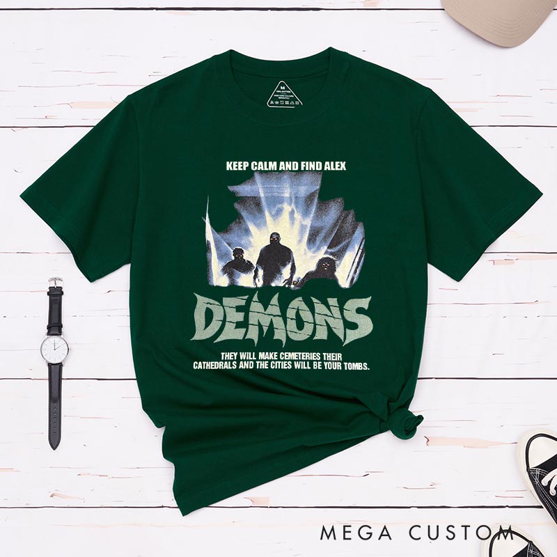 Personalized Demons Classic T-Shirts Horror Movies Tshirt Film Fan Shirt Halloween