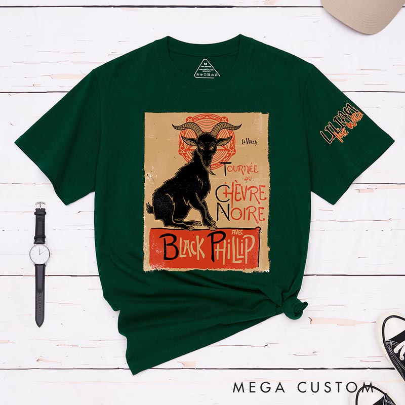 Personalized Black Philip TV Show Classic T-Shirts Horror Witch TV Series Movie Tshirt