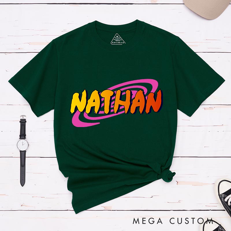 Personalized Ninja Name Classic T-Shirts Japanese Manga Comic Tshirt for Anime Lovers