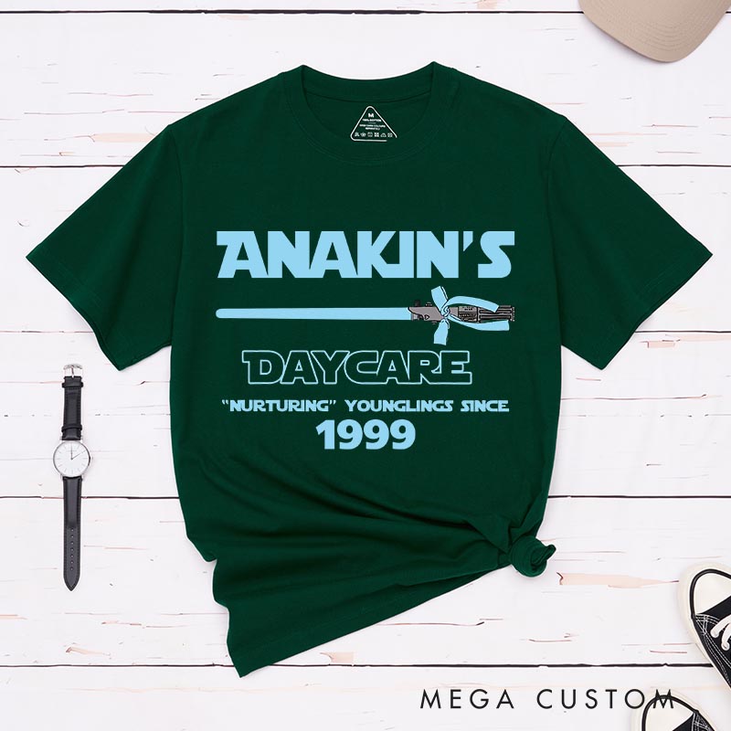 Personalized Day Care Classic T-Shirts Funny Geek Tshirt for Movie Lovers Birthday Gift