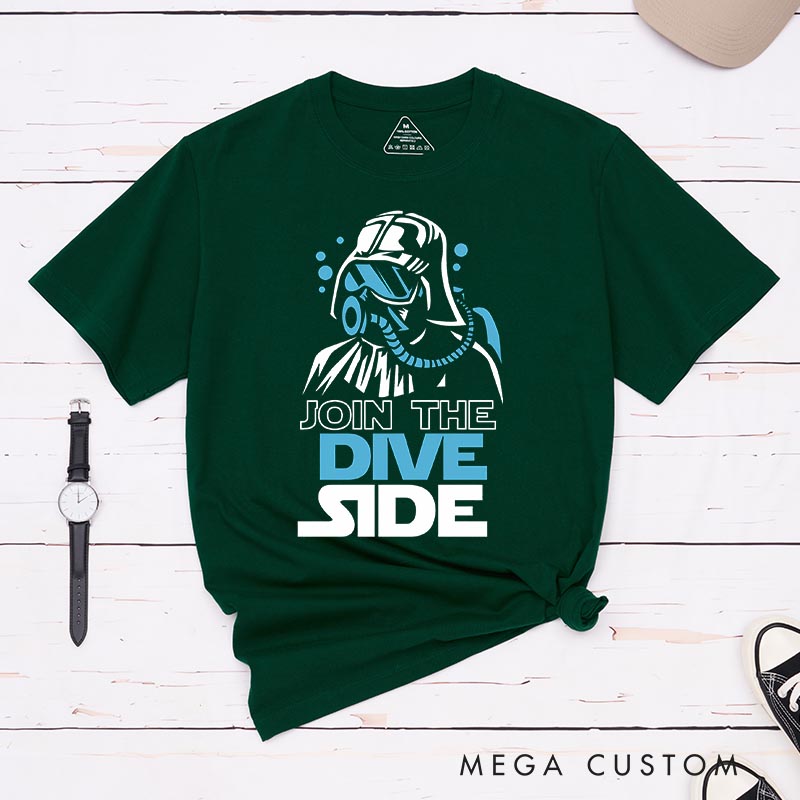 Personalized Dive Side Classic T-Shirts Funny Geek Tshirt for Movie Lovers