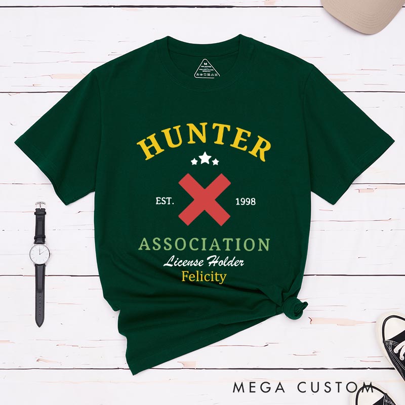 Personalized Anime Hunter Classic T-Shirts Japanese Manga Comic Tshirt for Anime Lovers