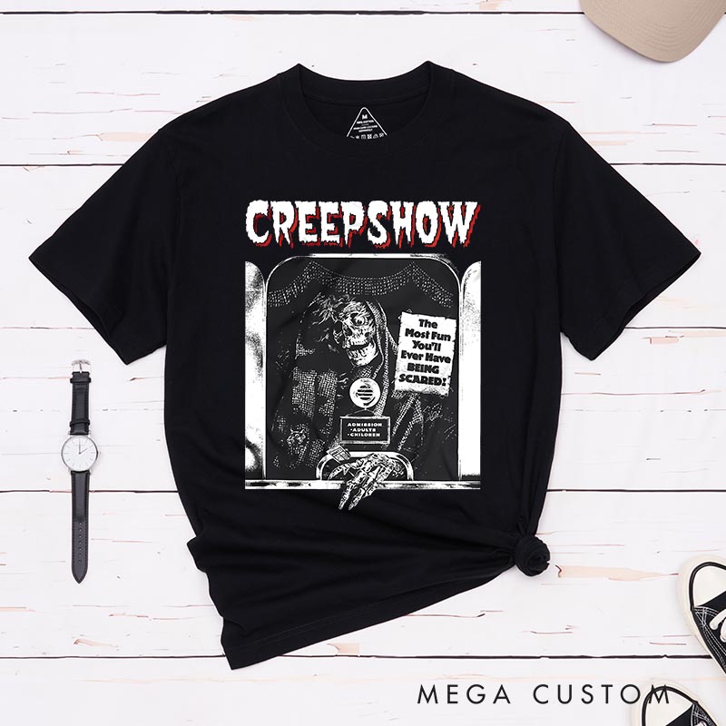 Personalized Creepy Show Classic T-Shirts Horror Movie Tshirt 80s Horror Movie Shirt