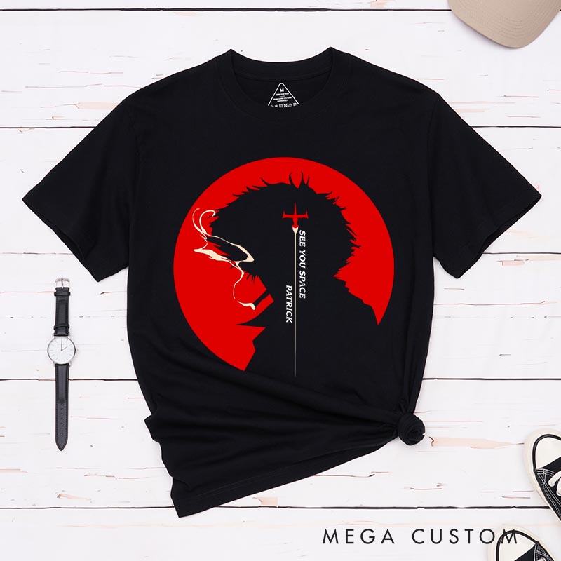 Personalized 90s Anime See You Cowboy Classic T-Shirts Japanese Manga Tshirt for Anime Lovers