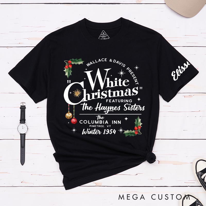 Personalized Snowy Christmas Classic T-Shirts Christmas Holiday Tshirt Movie Fan Shirt