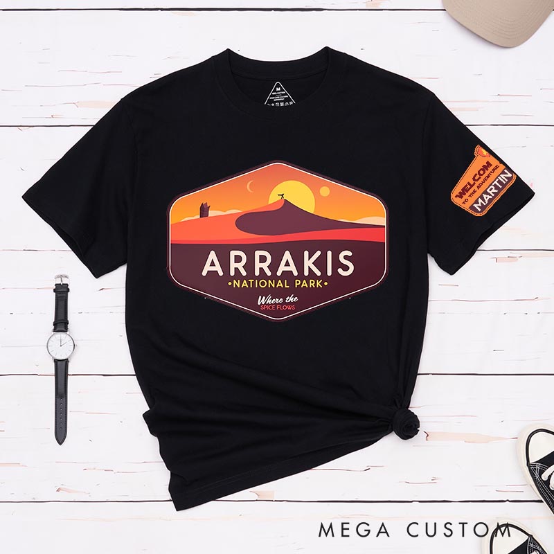 Personalized Arrakis Park Movie Classic T-Shirts Fiction Film Tshirt Geek Shirt