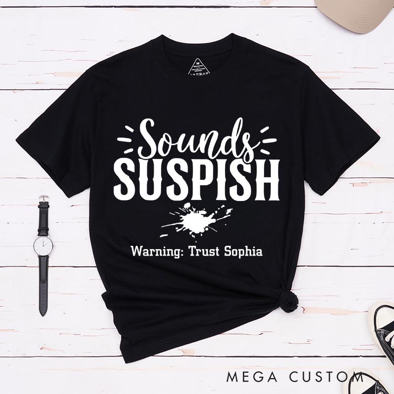 Personalized Sounds Suspish Horror Movie Classic T-Shirts Detective Movie Tshirt 80s Retro Movie Shirt for Her