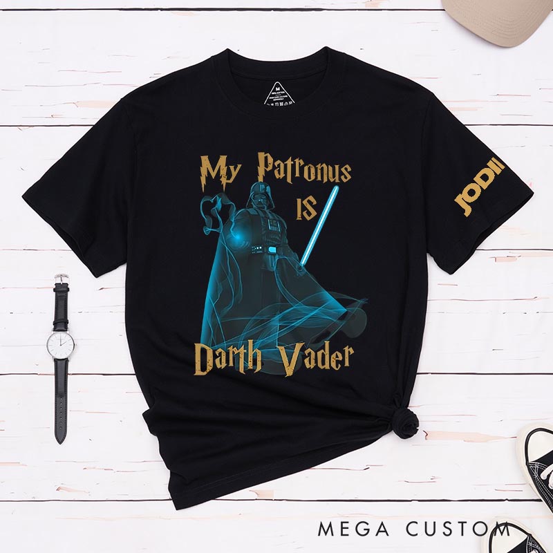 Personalized My Potronus is Death V Classic T-Shirts Galaxy Fantasy Nerdy Geek Tshirt for Movie Lovers