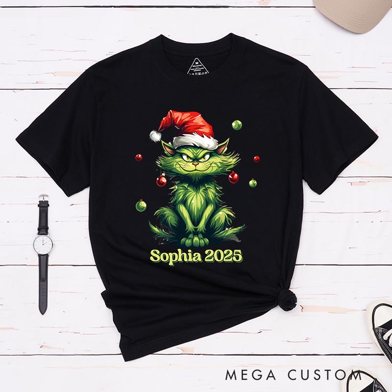 Personalized Wicked Cat Christmas Movie Classic T-Shirts Holiday Tshirt Christmas Gift