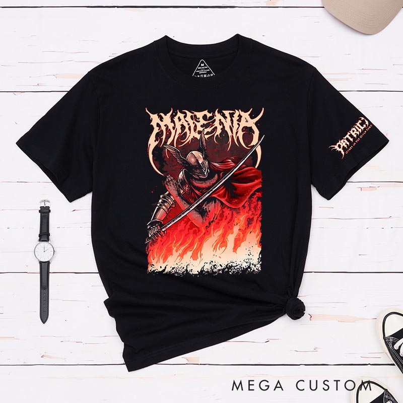 Personalized Malenia Game Classic T-Shirts Video Game Tshirt Soulslike Shirt Halloween