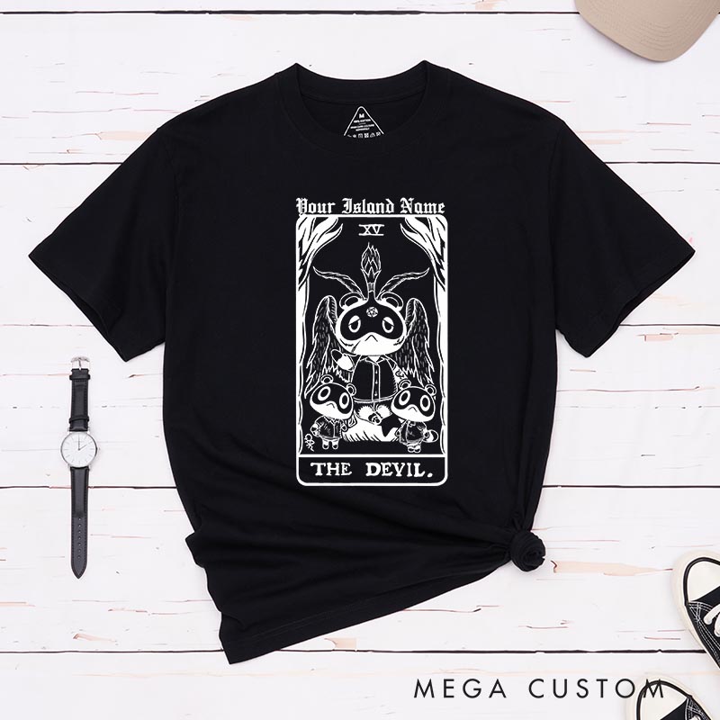 Personalized the Devil Classic T-Shirts Video Game Tshirt Island Building Game Shirt
