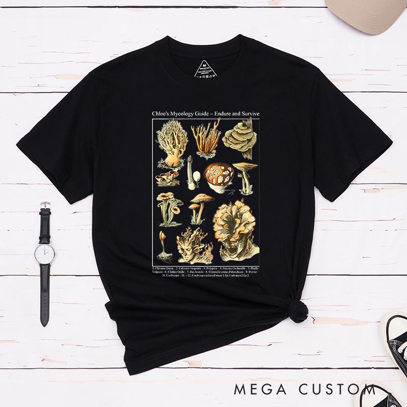 Personalized Cordyceps Poster Movie Classic T-Shirts Survival TV Show Tshirt for Movie Lovers Gamers