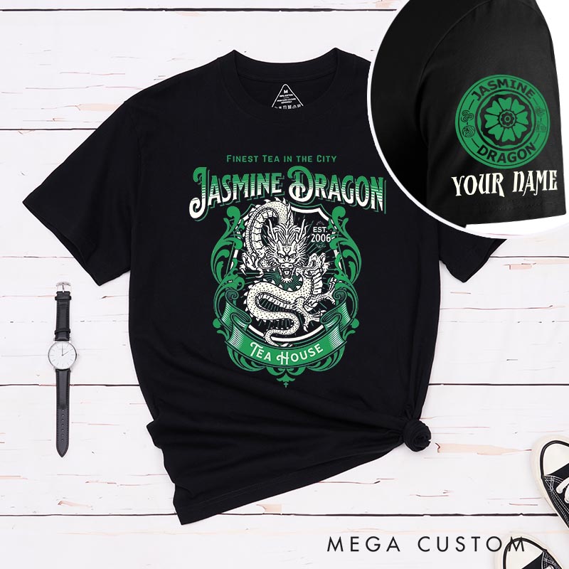 Personalized Dragon Tea Shop Anime Classic T-Shirts Japanese Manga Comic Tshirt for Anime Lovers