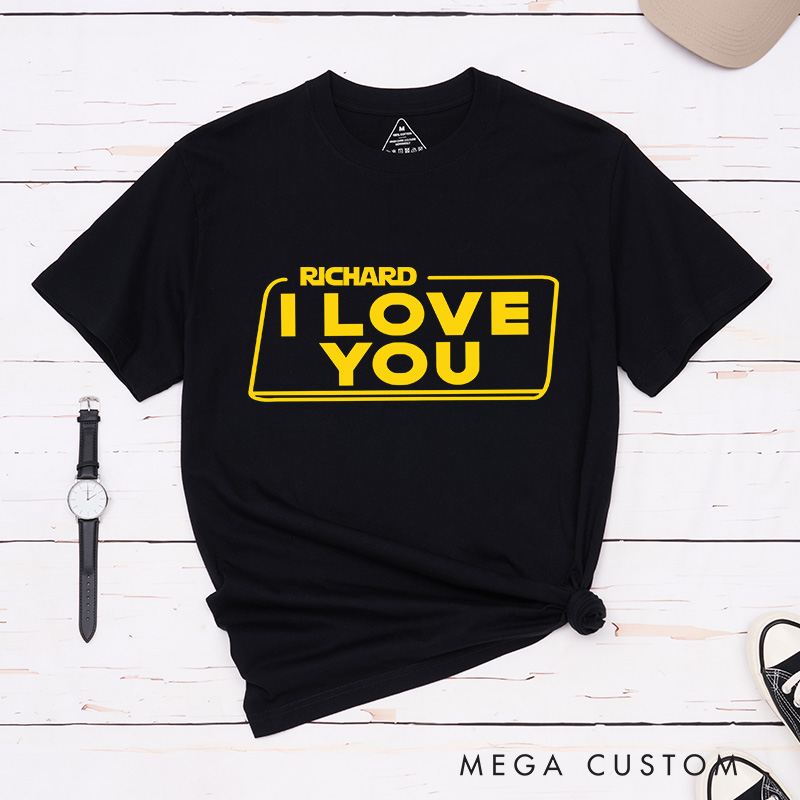 Personalized I Love You I Know Couple Matching Classic T-Shirts Honeymoon Shirt for Movie Lovers Valentines Day Just Married Shirt