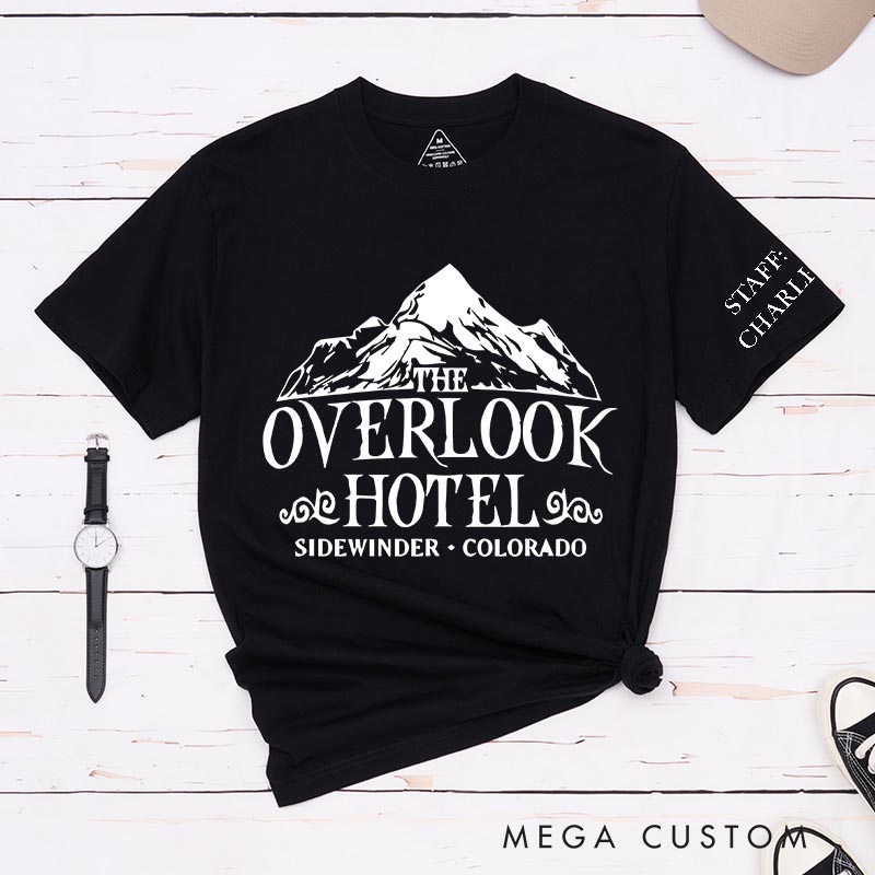 Personalized the Overlook Hotel Classic T-Shirts Horror Movie Tshirt 80s Horror Movie Shirt