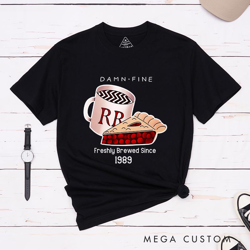 Personalized Damn Fine Coffee Movie Classic T-Shirts Horror TV Show Tshirt Horror TV Series Shirt